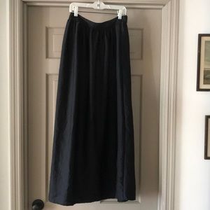 Black maxi skirt